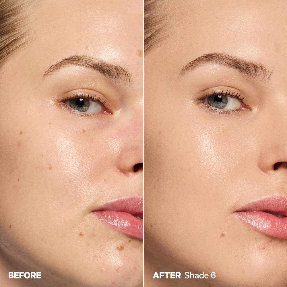 Milk Makeup Hydro Grip hyaluronic acid swatch highlights plump, hydrated look.