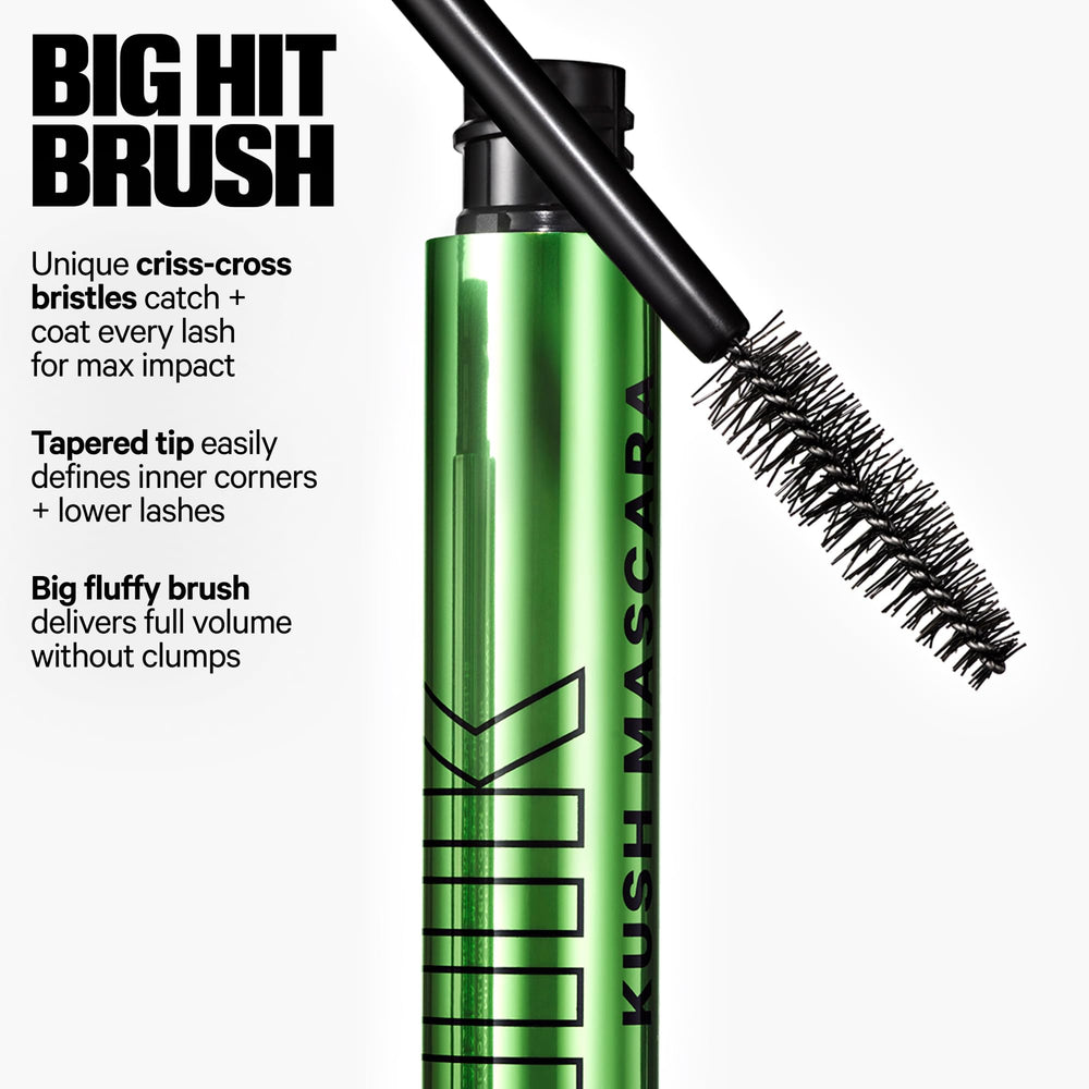 Milk Makeup KUSH Big Hit Mascara: aceite semilla canamo para cuidado.