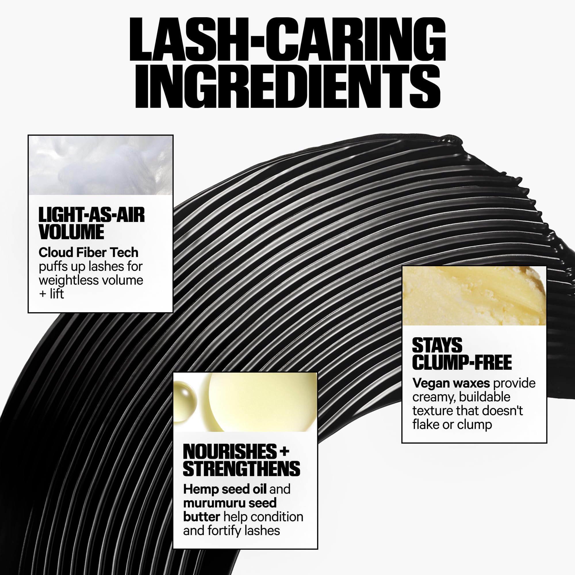 Milk Makeup KUSH Big Hit Mascara: elevación visible y volumen ligero.