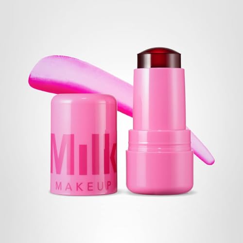Milk Makeup lip-cheek tint tube close-up of packaging.