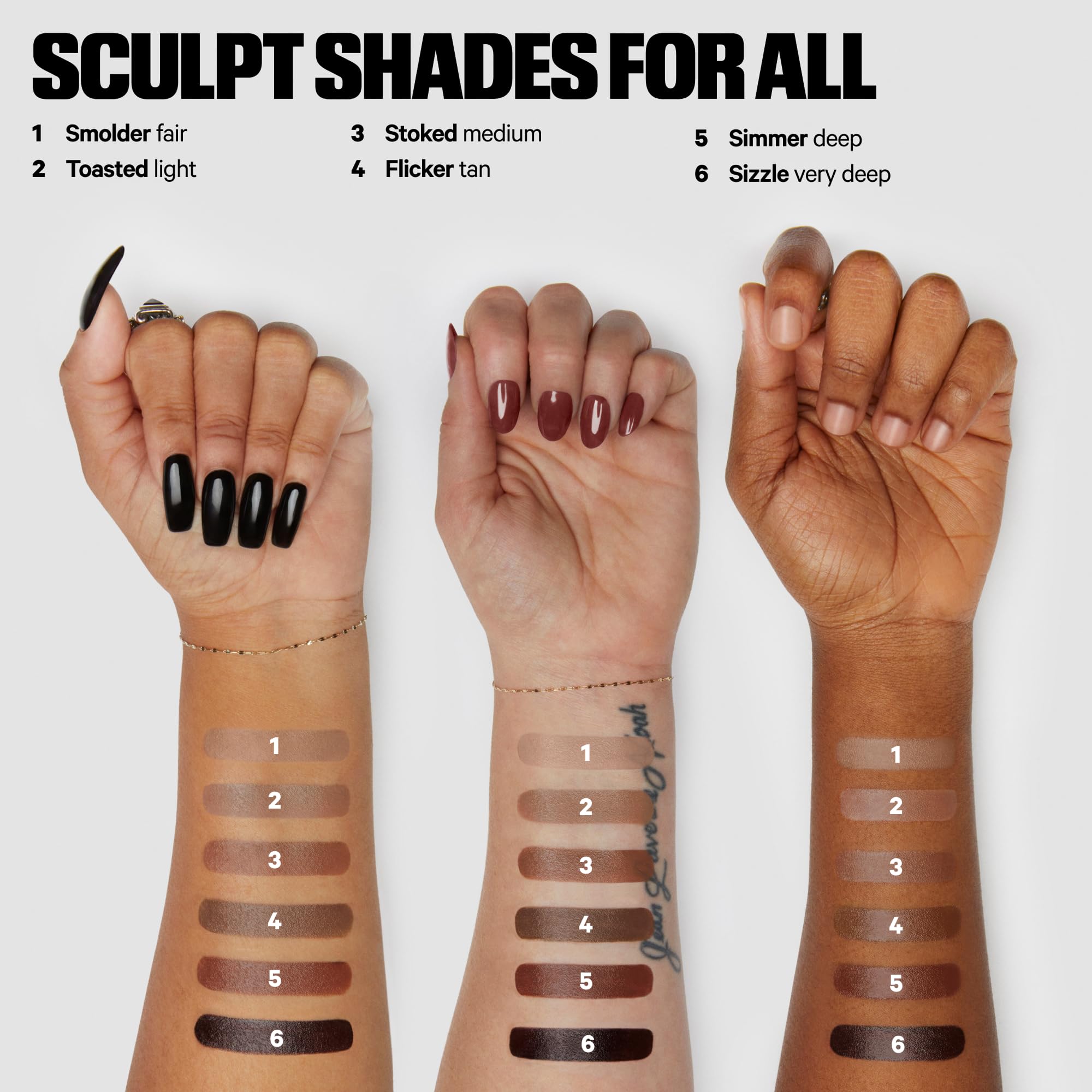 Sculpt Stick along hairline and jawline for soft sculpted edges