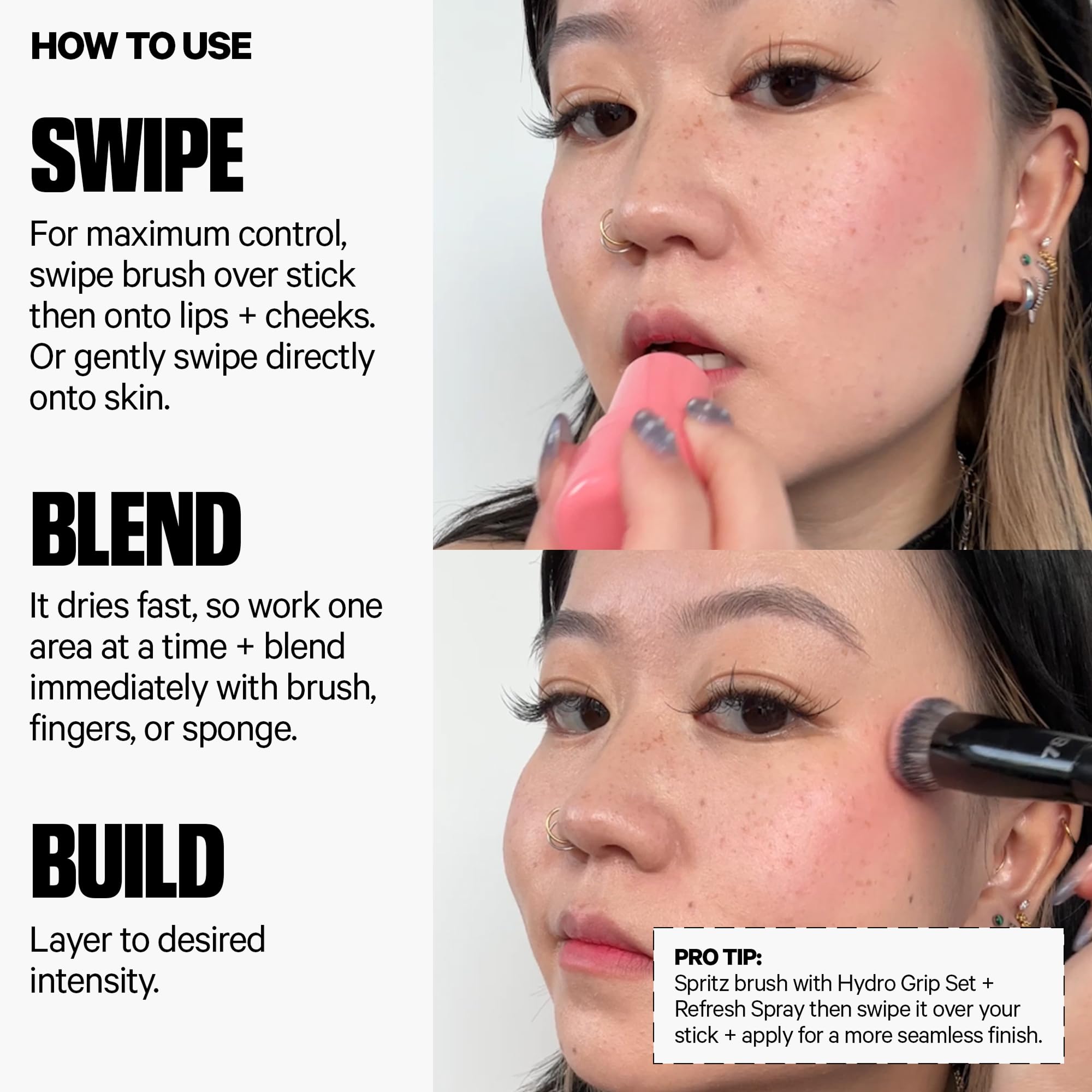 Milk Makeup vegan collagen firming skin close-up.