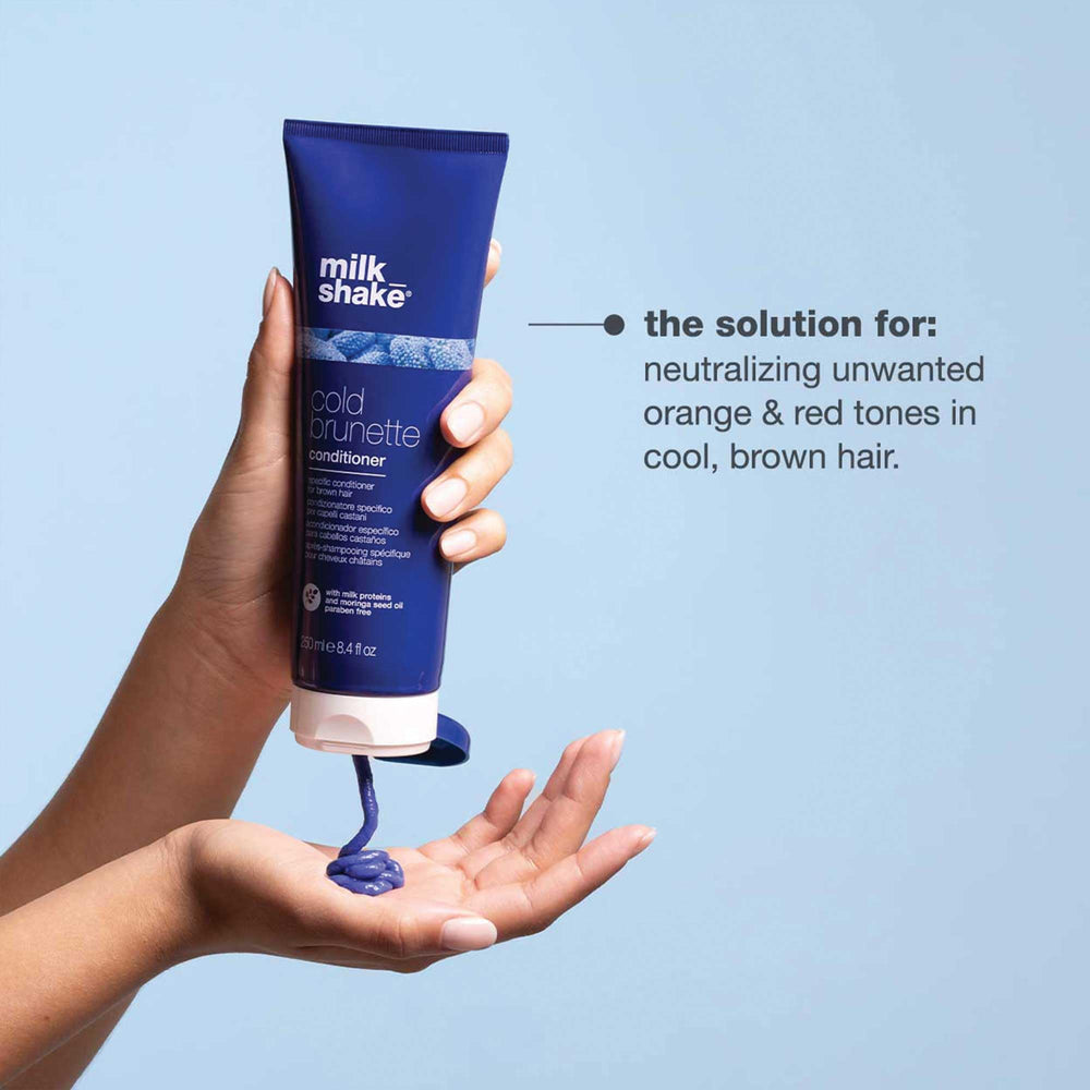 Application to damp hair distributing conditioner for detangling and smoothness
