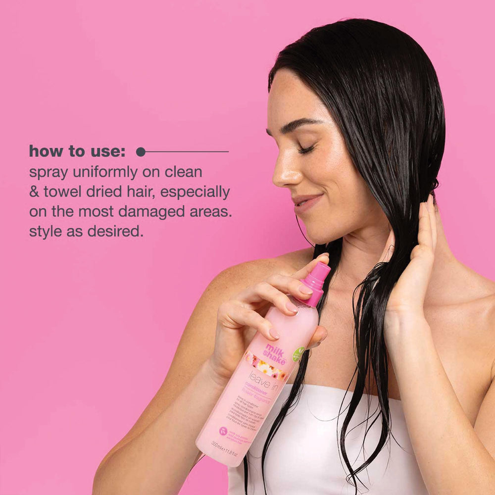Milk Shake Easy Combing Hair Mist helps detangle delicate strands.