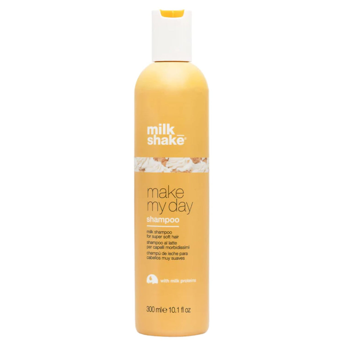 Milk Shake Make My Day Shampoo bottle front view highlighting color protection