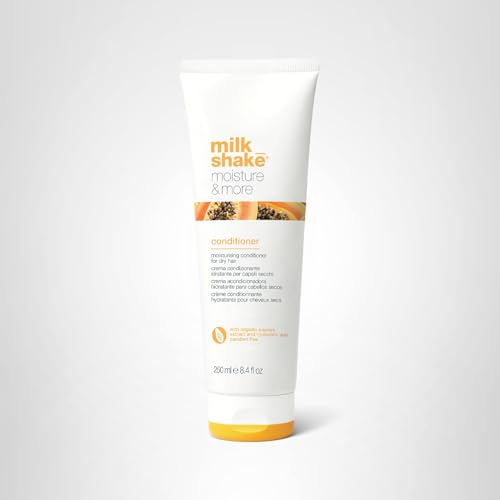 milk-shake moisture & more conditioner model with smooth, manageable hair