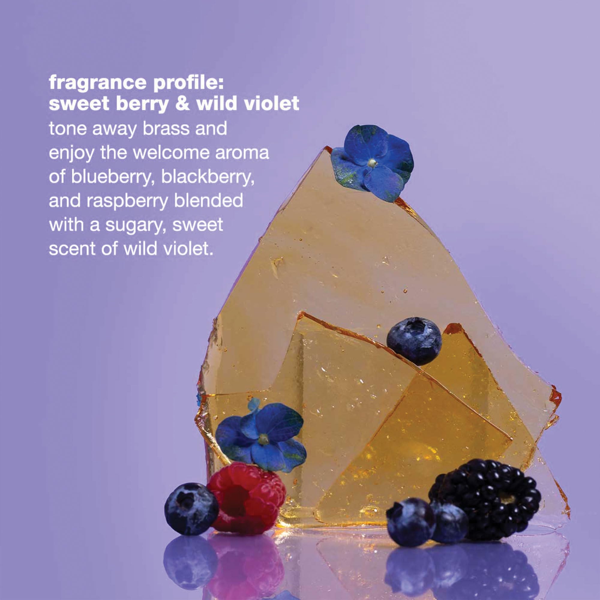blueberry and violet pigment ingredients in milk-shake Silver Shine conditioner