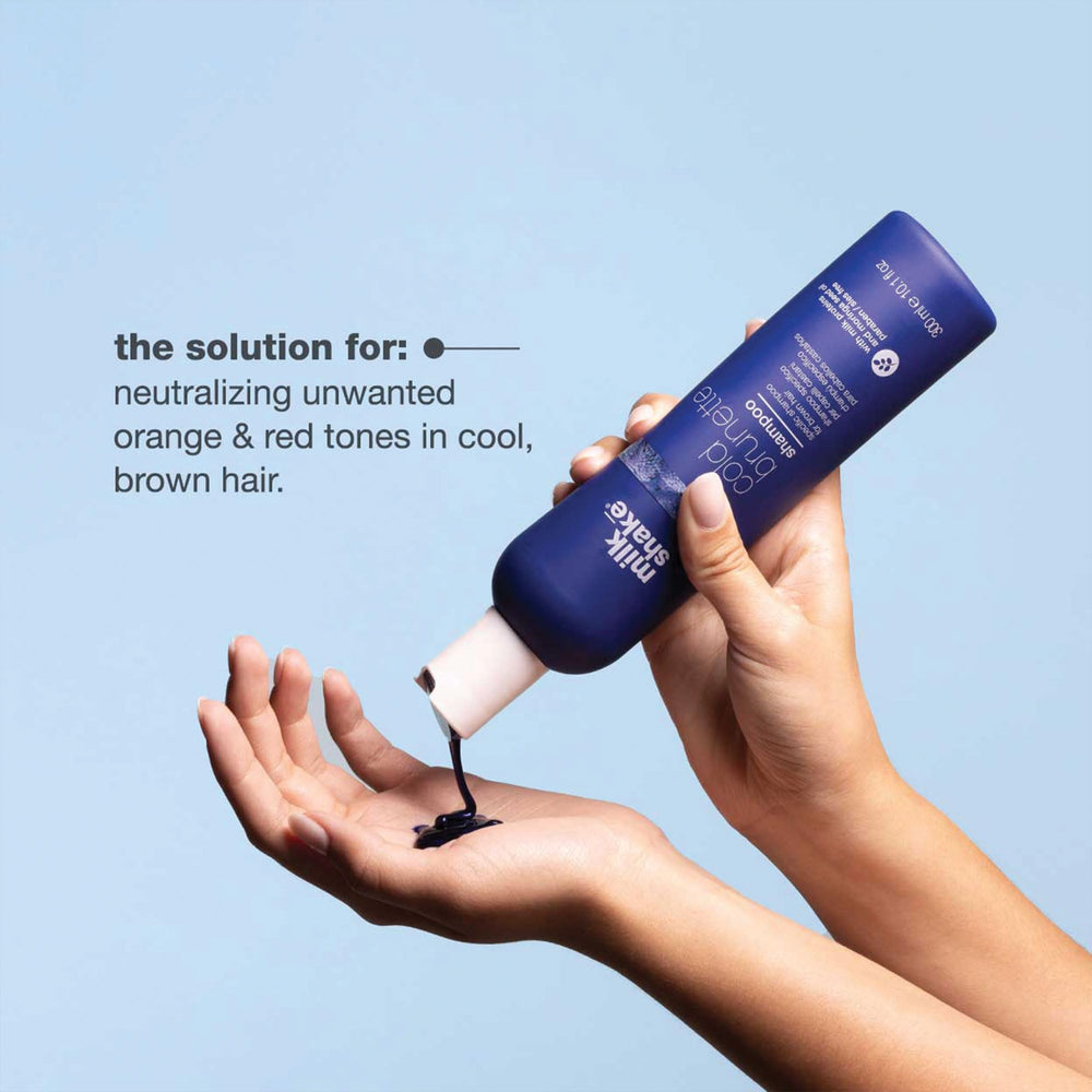 milk_shake Cold Brunette Shampoo side view of bottle design