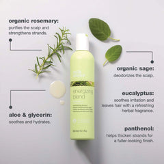 Milk_Shake Energizing Blend Shampoo pump action demonstrating easy application for scalp stimulation.