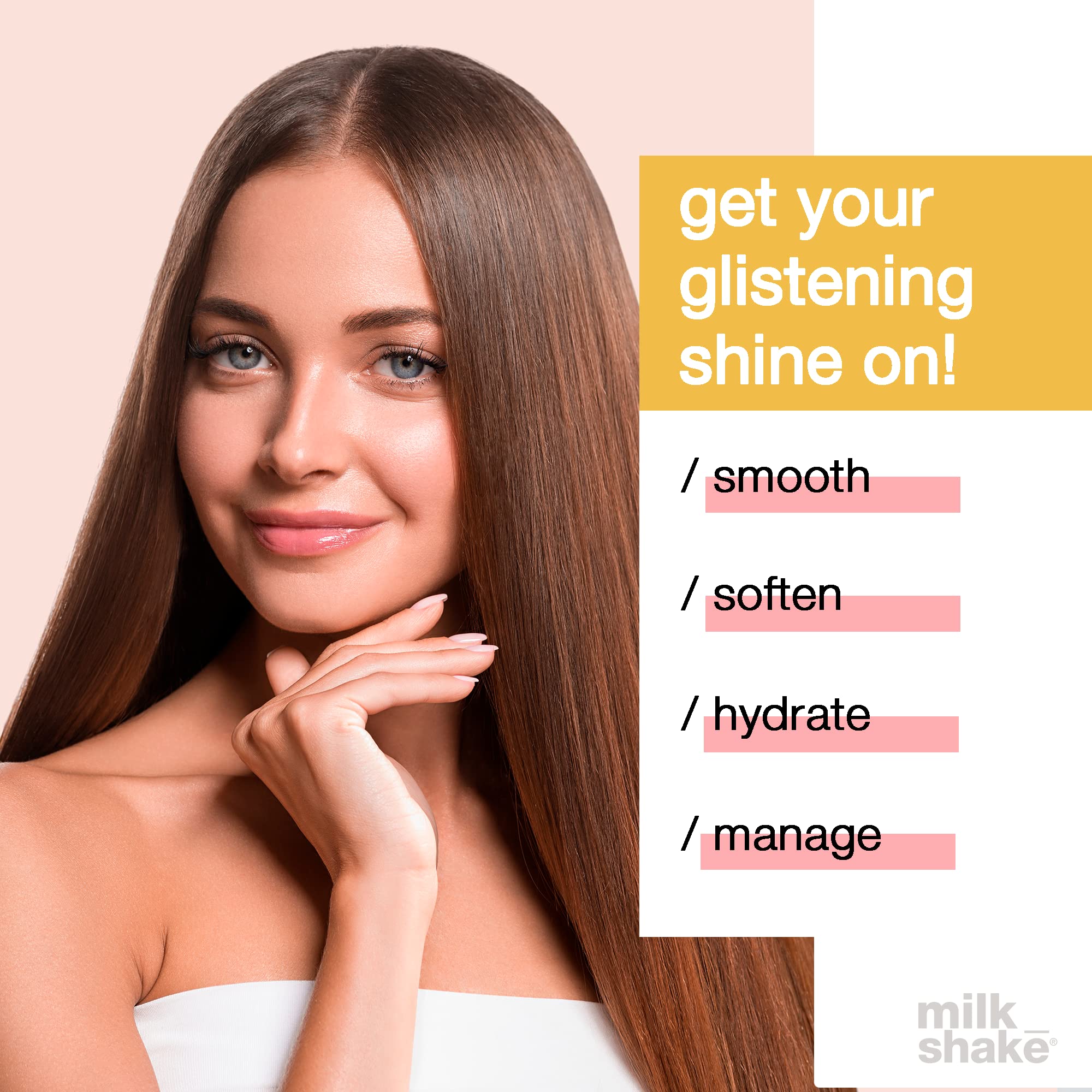 Milk Shake Glistening Milk cream texture close-up emphasizes rich hydration for hair.