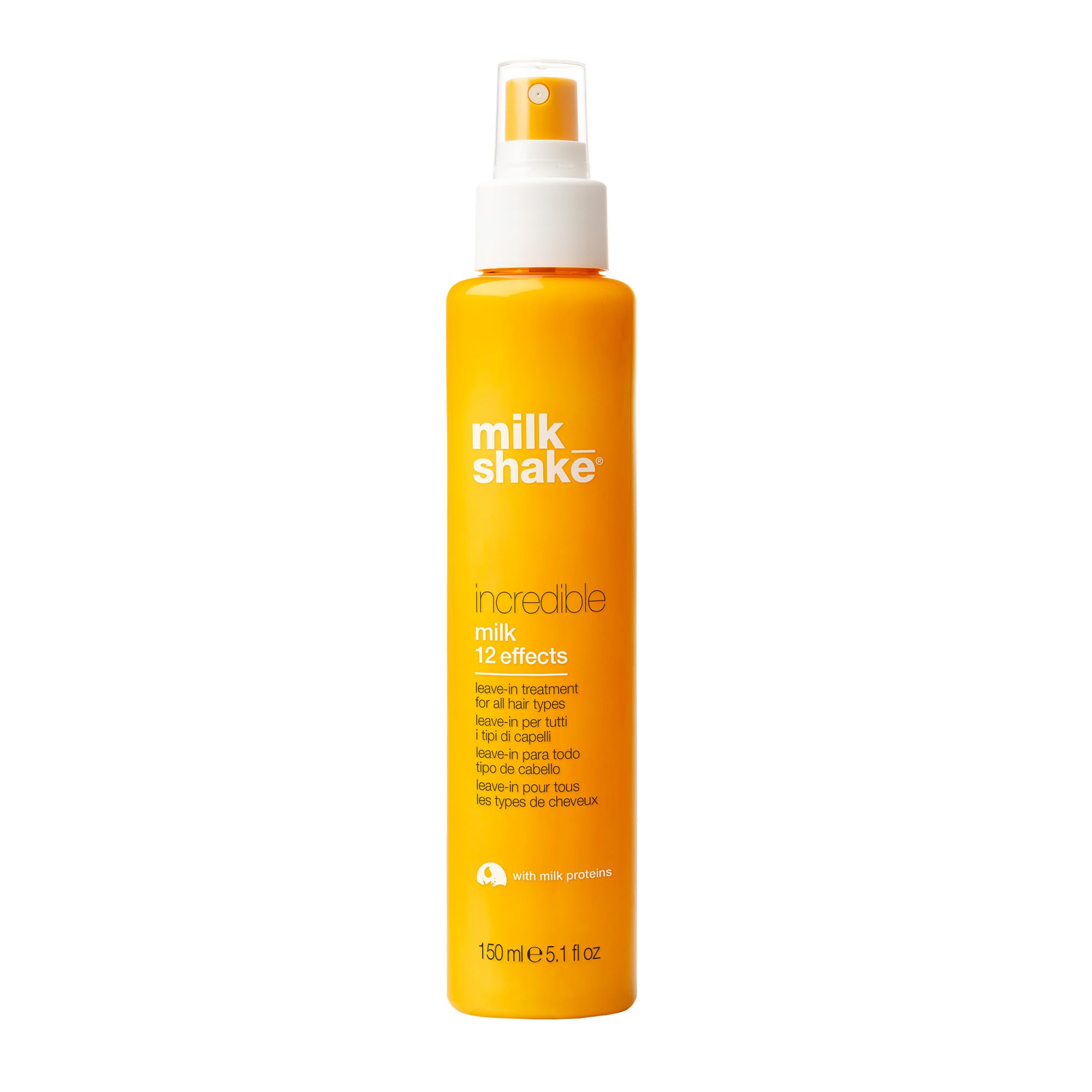 milk_shake Incredible Milk bottle pour shows nourishing hydration and color protection.