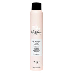 milk_shake Lifestyling Dry Shampoo bottle showing instant freshness for greasy roots.