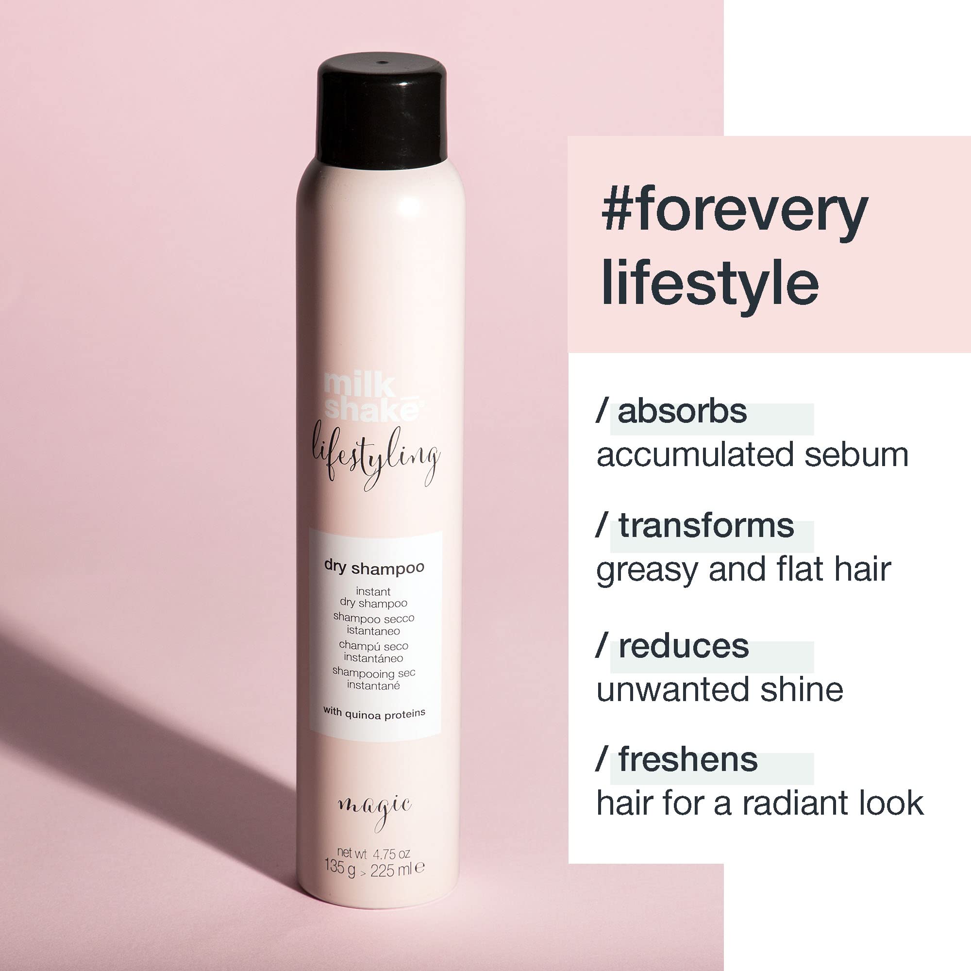 milk_shake Lifestyling Dry Shampoo application demonstrates root lift.