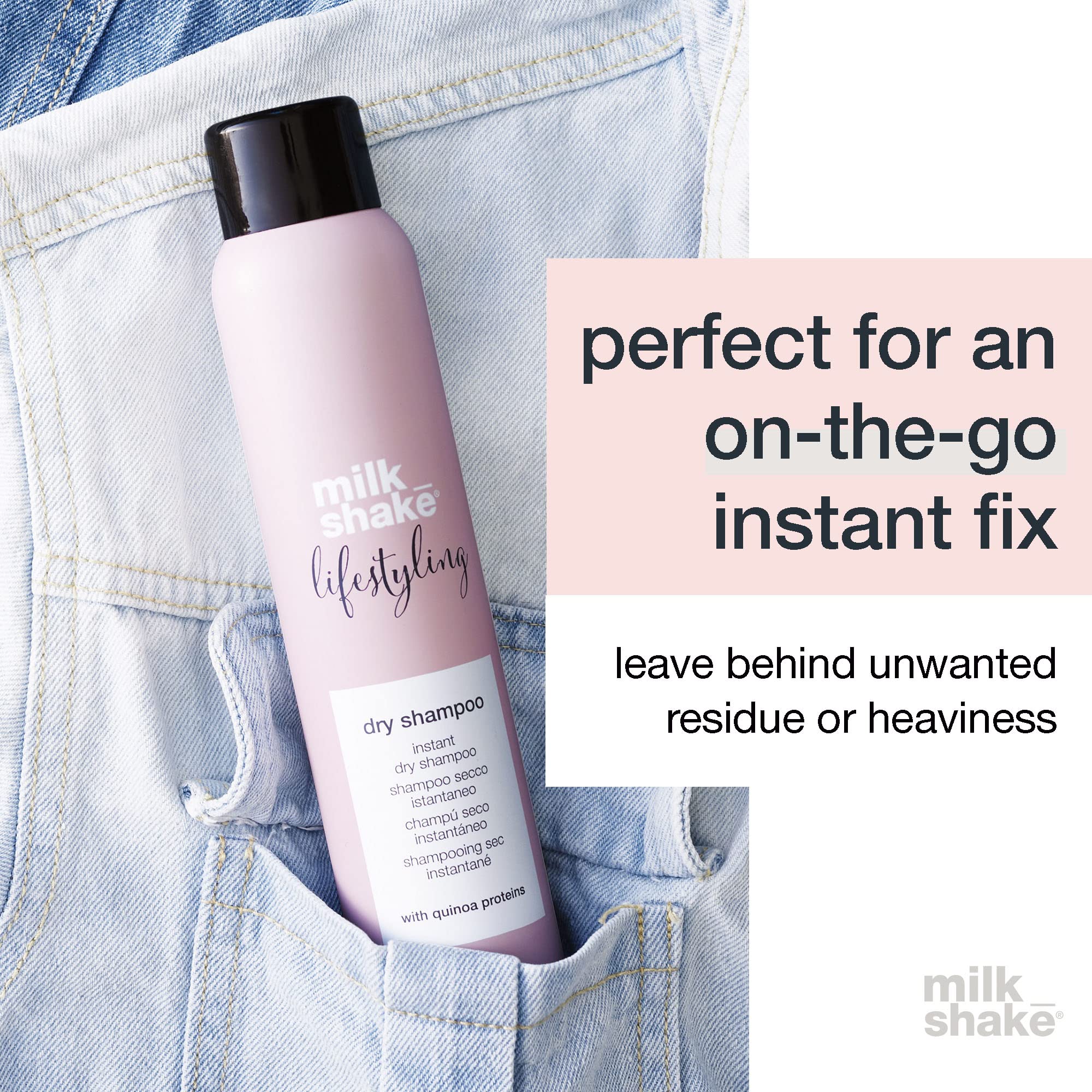 milk_shake Lifestyling Dry Shampoo on-the-go use in a purse.