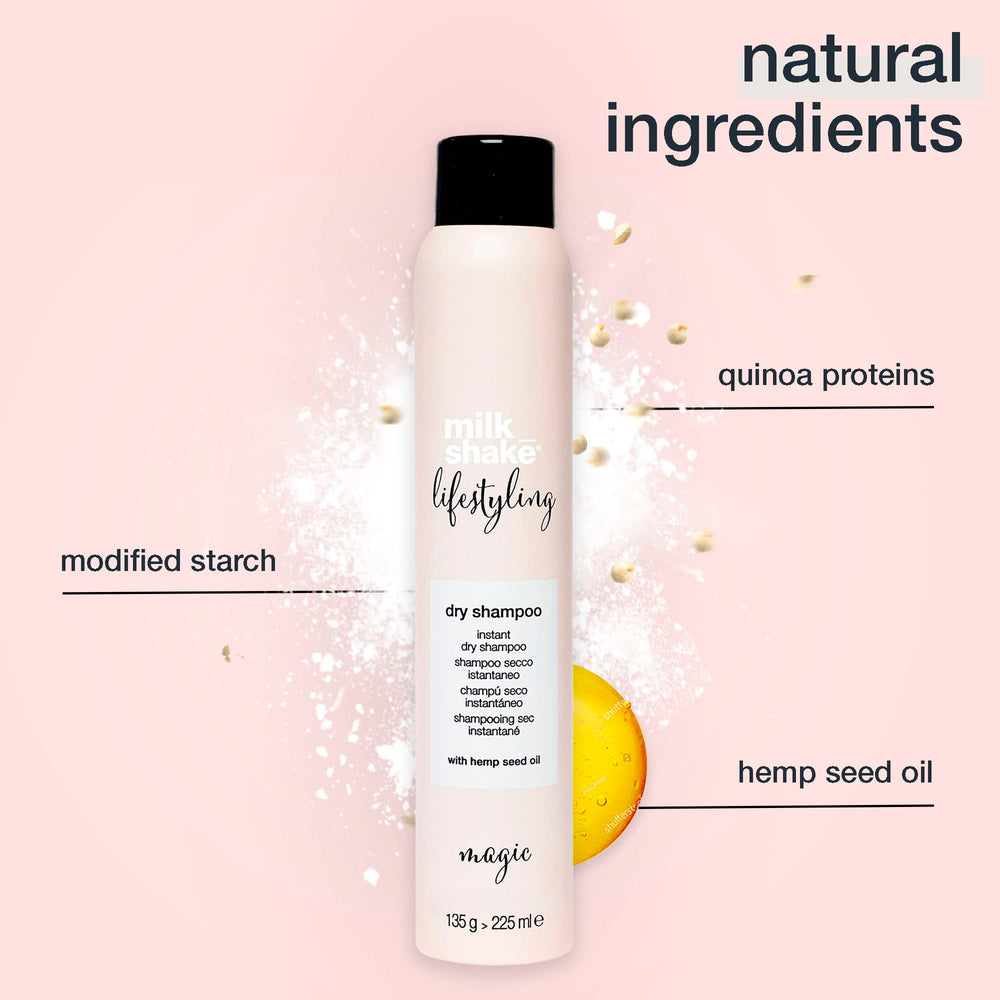 milk_shake Lifestyling Dry Shampoo packaging box design.
