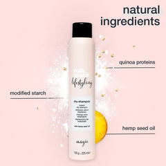milk_shake Lifestyling Dry Shampoo packaging box design.