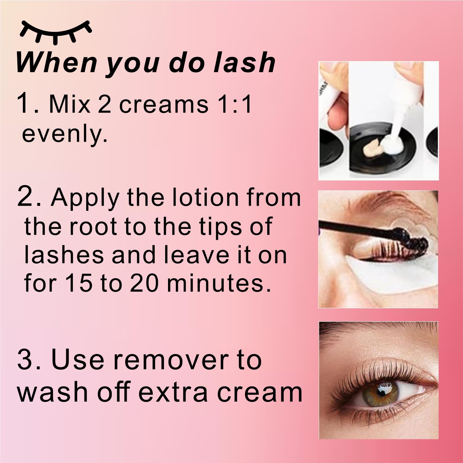 milklear coloracion pestanas cejas, resultado definido que realza la mirada.