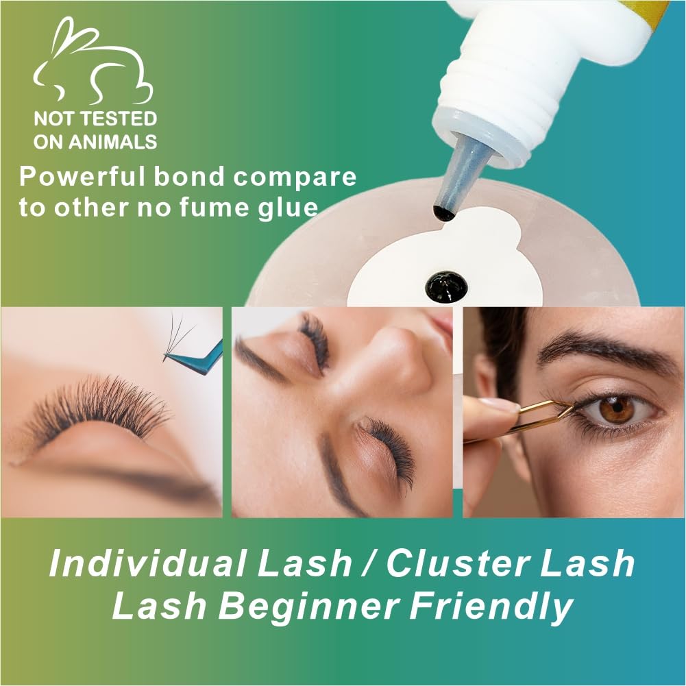 MILKLEAR Latex-free and formaldehyde-free ingredients reduce irritation during lash sessions