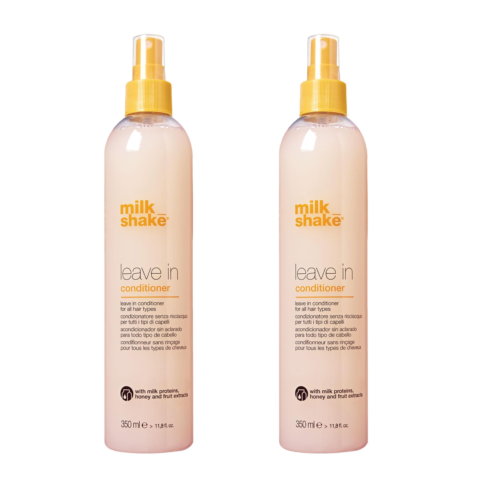 Milkshake Leave-In Detangler Spray front bottle, ideal for quick detangling and frizz control.