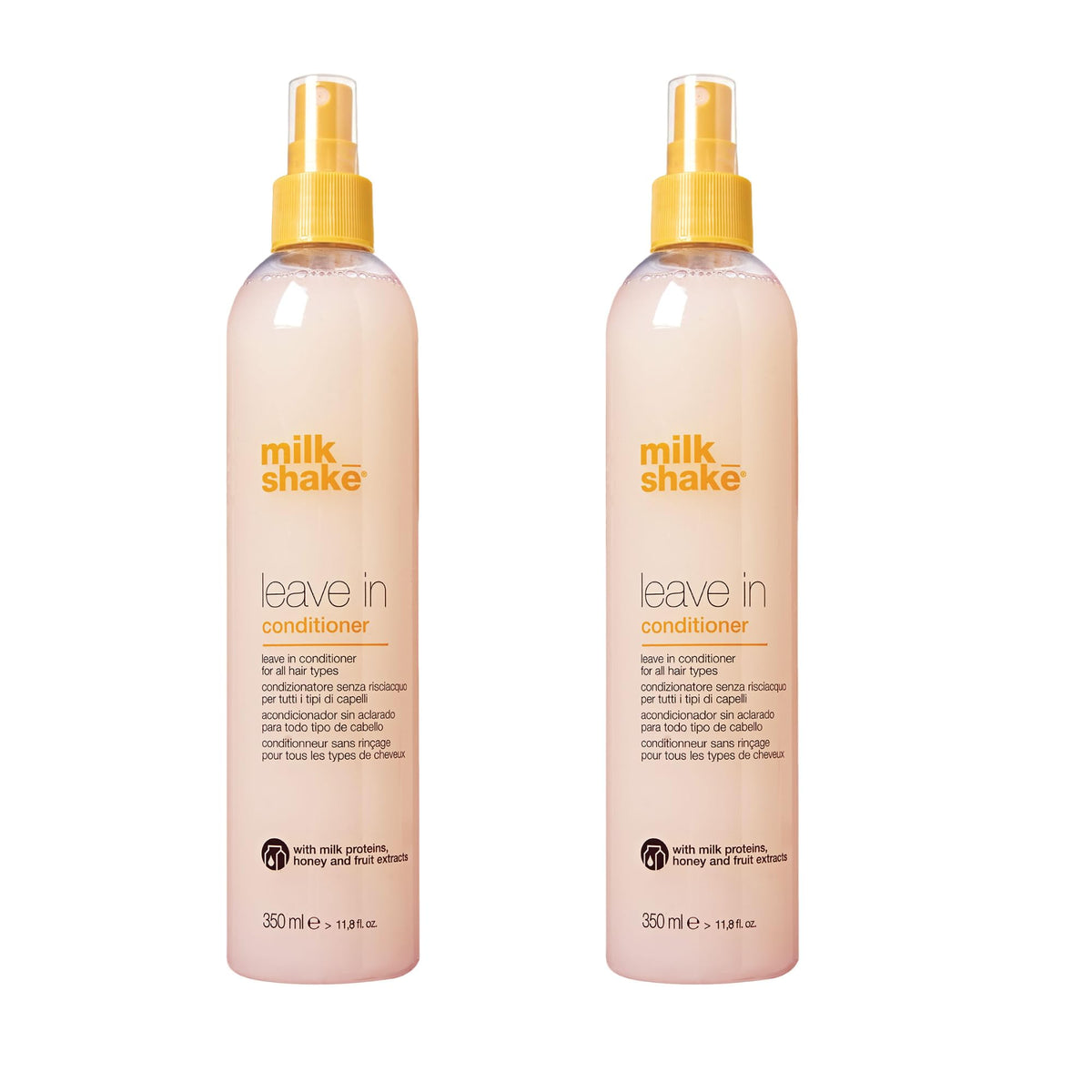 Milkshake Leave-In Detangler Spray front bottle, ideal for quick detangling and frizz control.