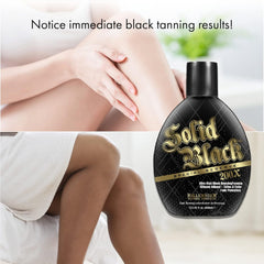 Solid Black bronzer swirl demonstrates rich, deep bronze color