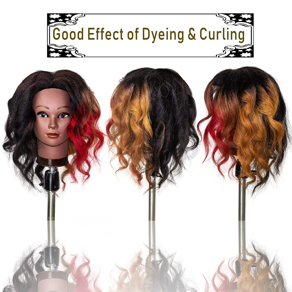 MILLYSHINE mannequin head comb for easy detangling during styling