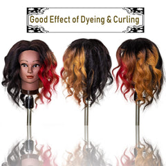 MILLYSHINE mannequin head comb for easy detangling during styling