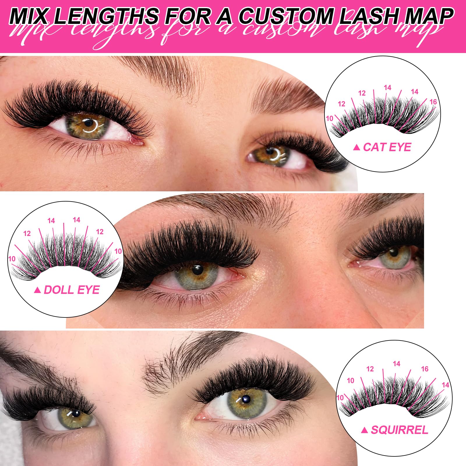 MilyBest Fluffy Lash Clusters Kit quick-dry glue ensures quick, precise adhesion