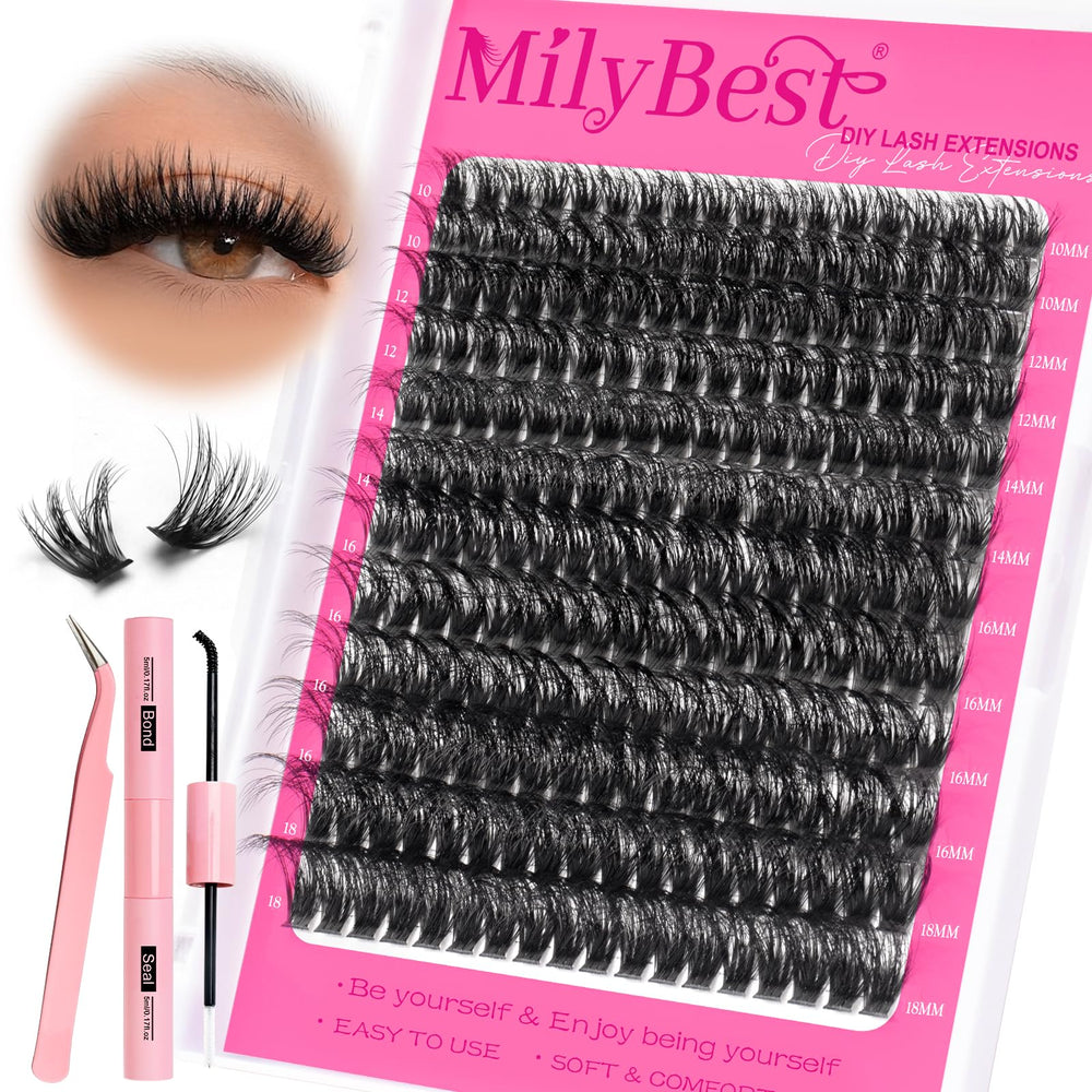 MilyBest at-home lash session feels salon-like with lightweight breathable fibers.