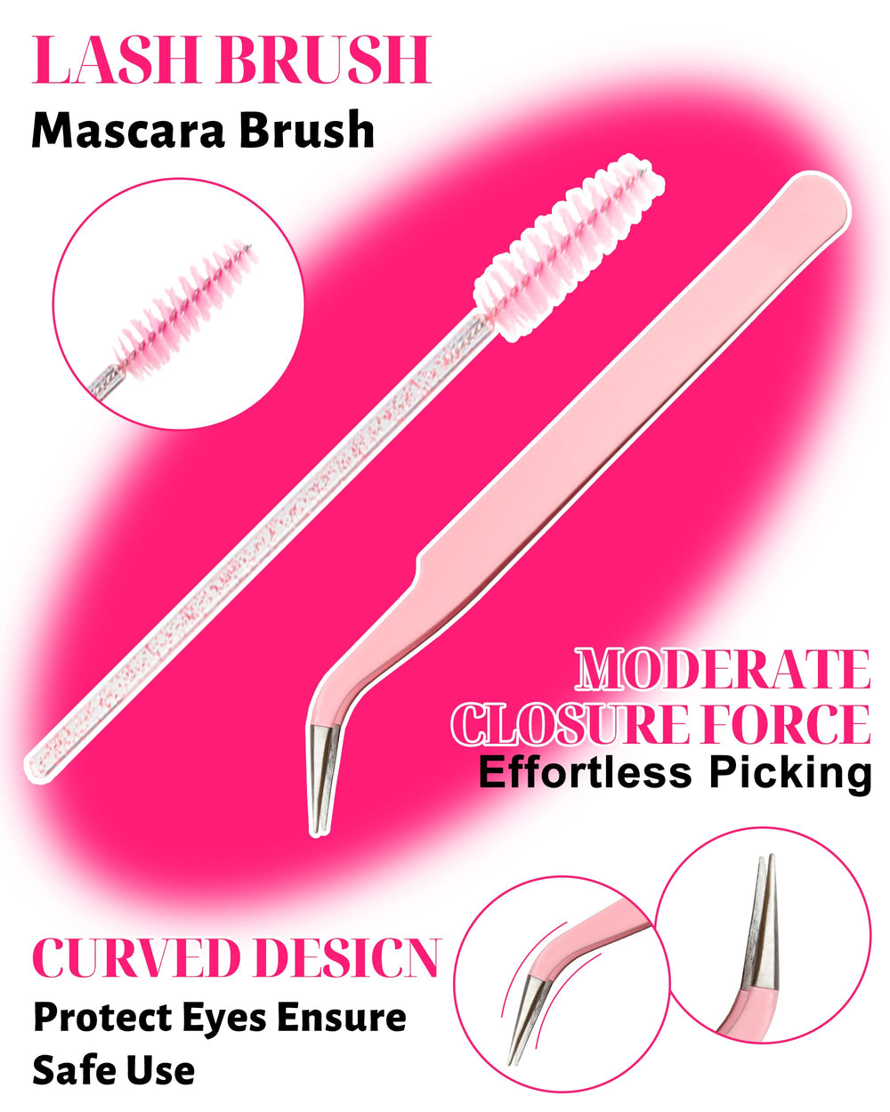MilyBest featherweight fibers feel light on the eyelids
