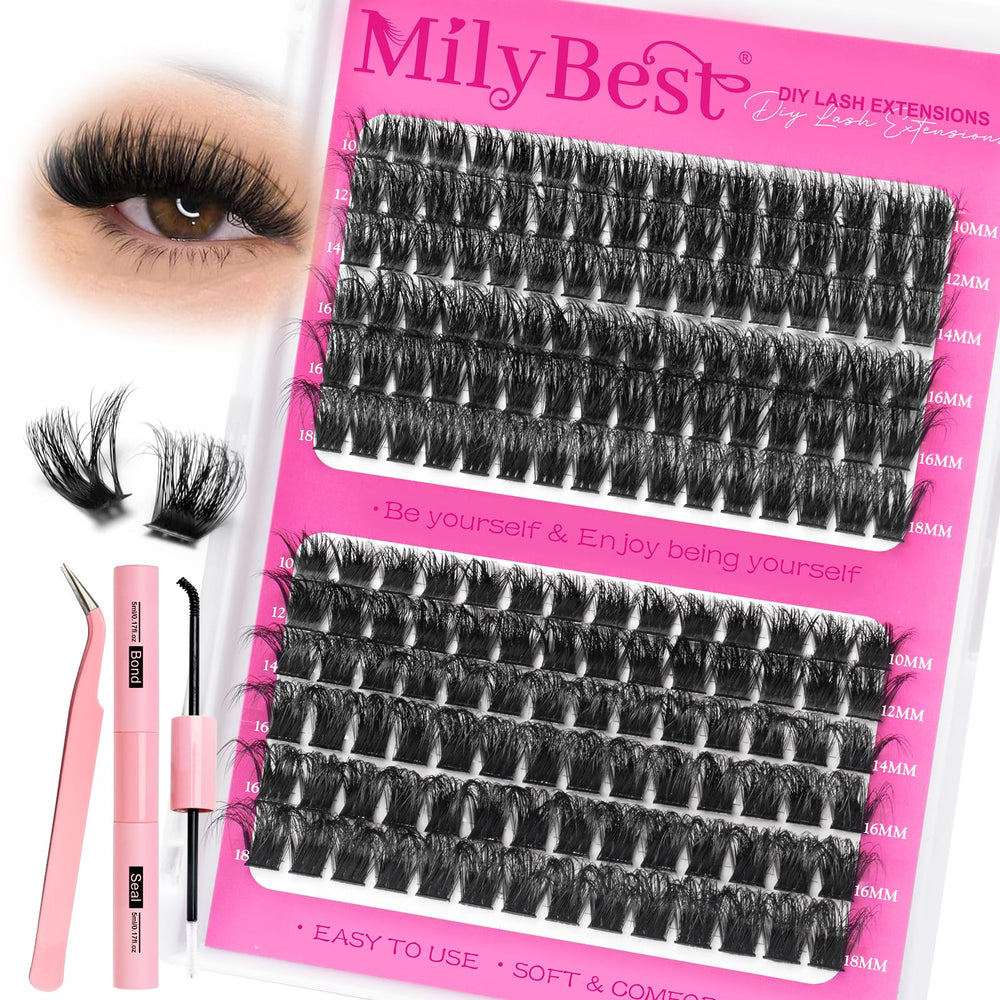 MilyBest high-density options for fuller volume with fewer applications