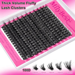 MilyBest Lash Clusters Kit precision tweezers for accurate placement.