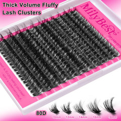 MilyBest precision tweezers help precise placement during at-home lash applications.