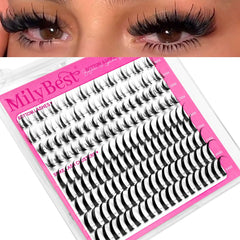 MilyBest spiky lashes 13-21mm for dramatic, doll-like eyes with balanced volume