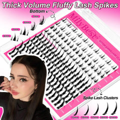 MilyBest spiky lashes 15mm add bold mid-length drama for daytime wear