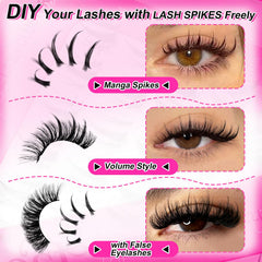MilyBest spiky lashes 17mm deepen eye definition with natural balance