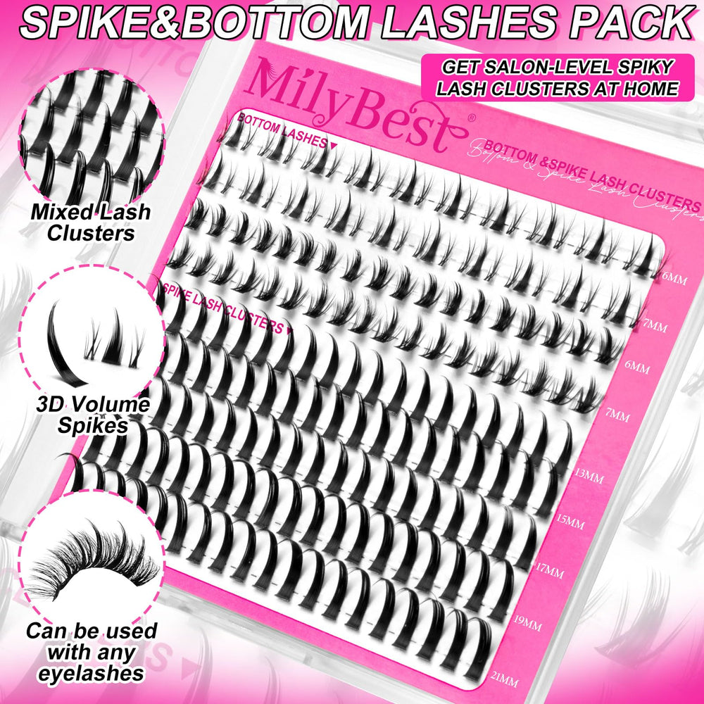 MilyBest spiky lashes 19mm deliver noticeable volume while staying lightweight