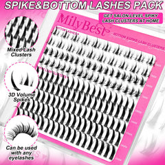 MilyBest spiky lashes 19mm deliver noticeable volume while staying lightweight
