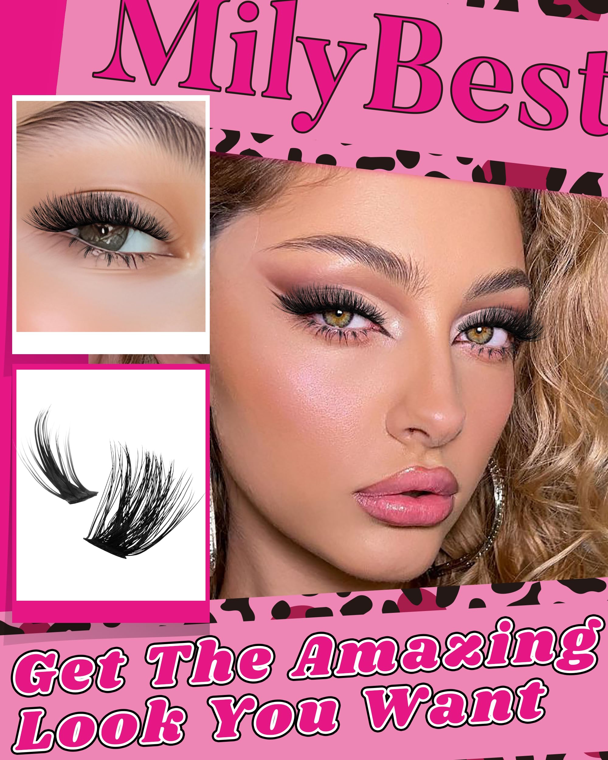 MilyBest Volume options set in 4 styles for quick look changes.