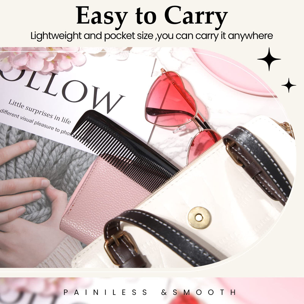 Mimorou travel-ready combs for men and women, ideal for car or office touch-ups