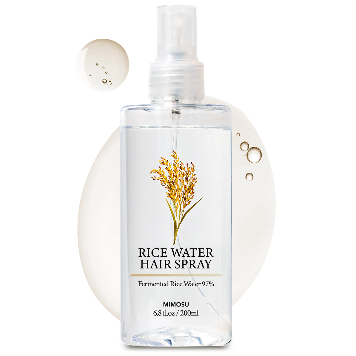 Spray Mimosu con agua de arroz fermentada para hidratar cuero cabelludo y cabello