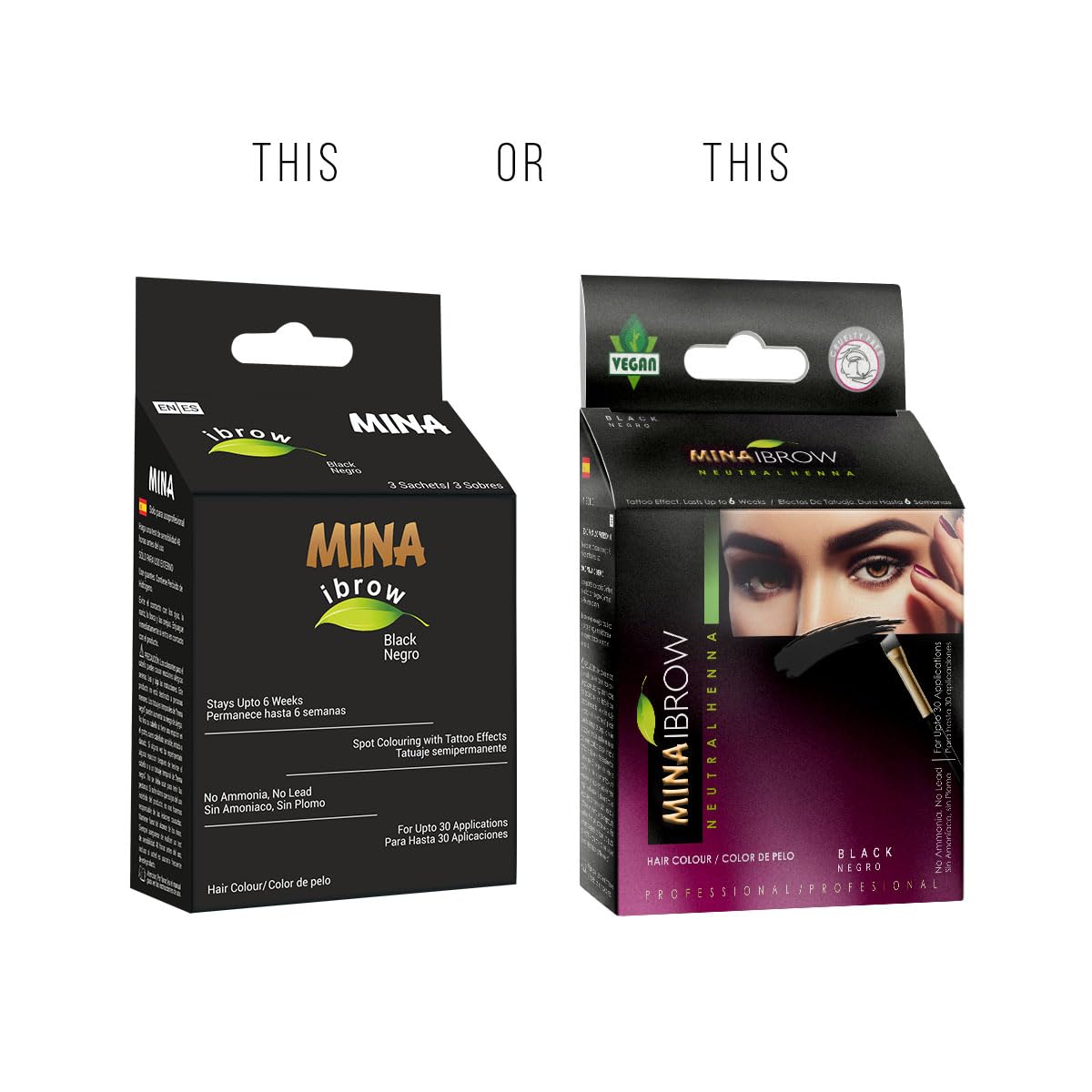 MinaiBrow cobertura de canas al 100% para un aspecto natural