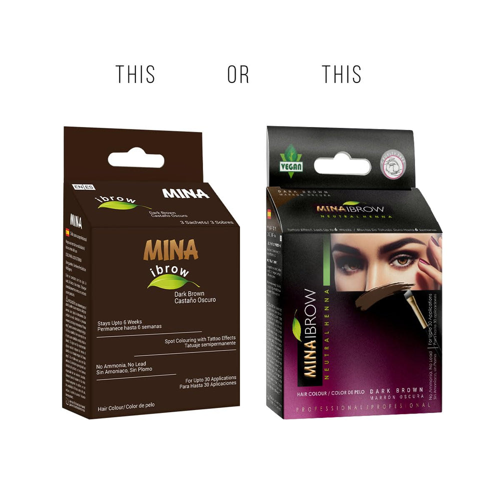 MinaiBrow applicator brush prepares for quick, mess-free application.