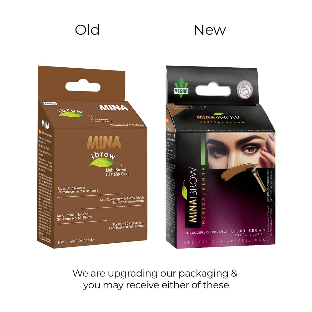 MinaiBrow Tint Kit cepillo aplicador para aplicación precisa y suave.