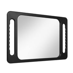 Mineloff drop-proof hand mirror with double handle for salon reliability.
