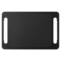 Mineloff large rectangular handheld mirror offers expansive viewing area for styling.