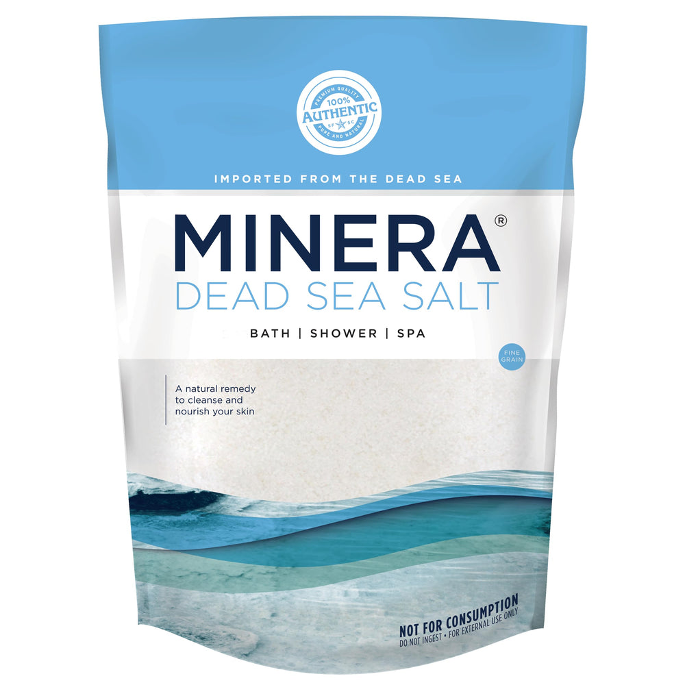 Minera Dead Sea Salt fine grain bath for spa-like skin care and nourishment