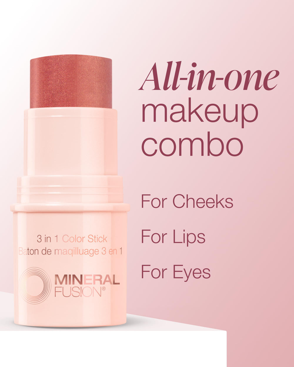 Aplicación Terra Cotta en ojos para brillo sutil con Mineral Fusion.