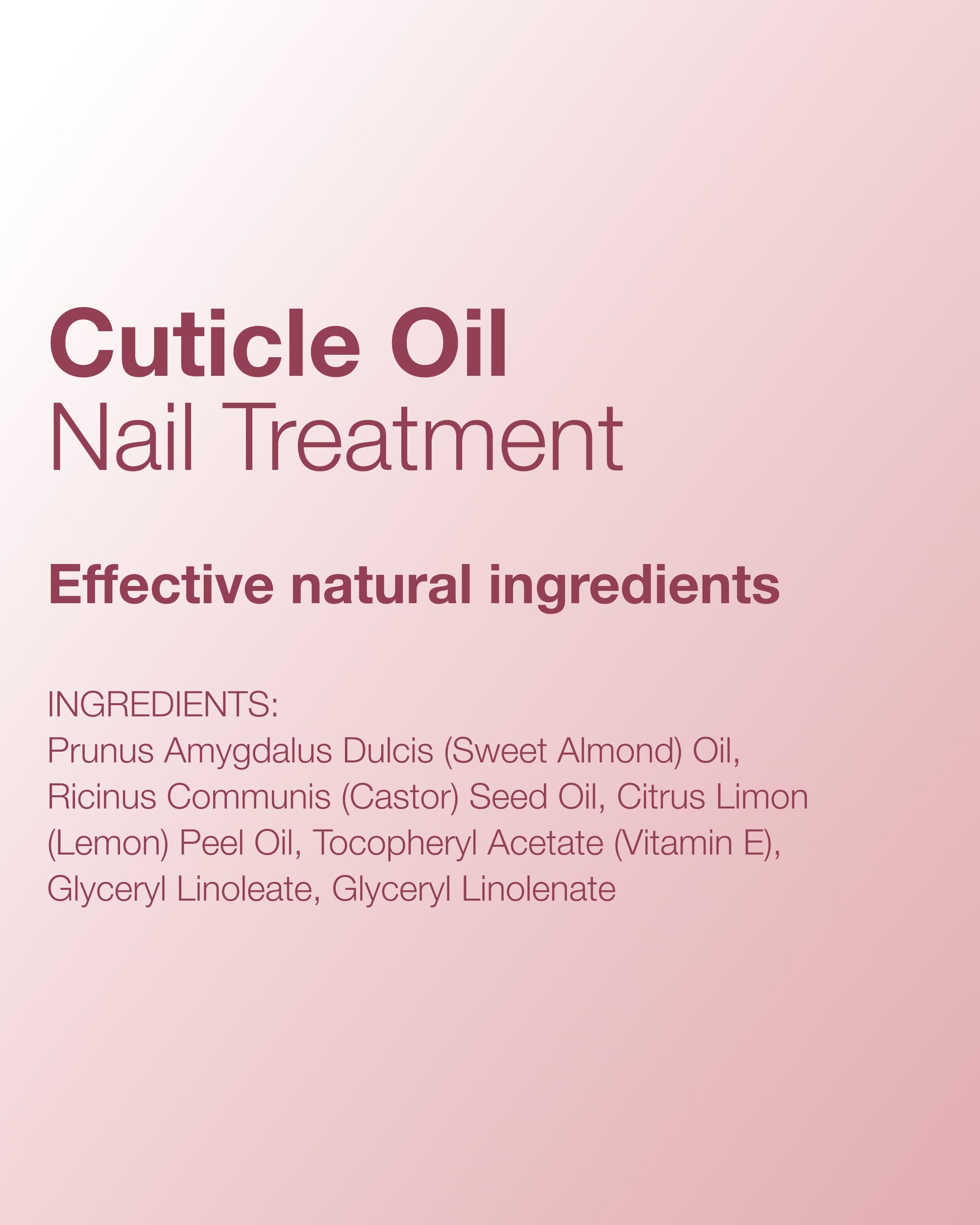 Travel-friendly Mineral Fusion cuticle oil bottle for on-the-go hydration.