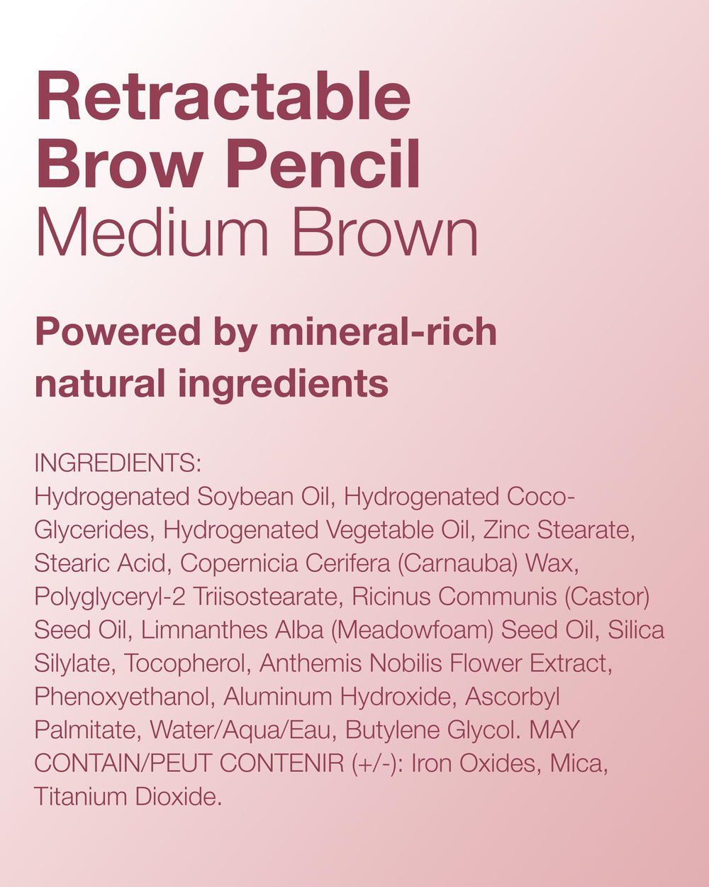 Uso diario de Mineral Fusion para un look de cejas natural.